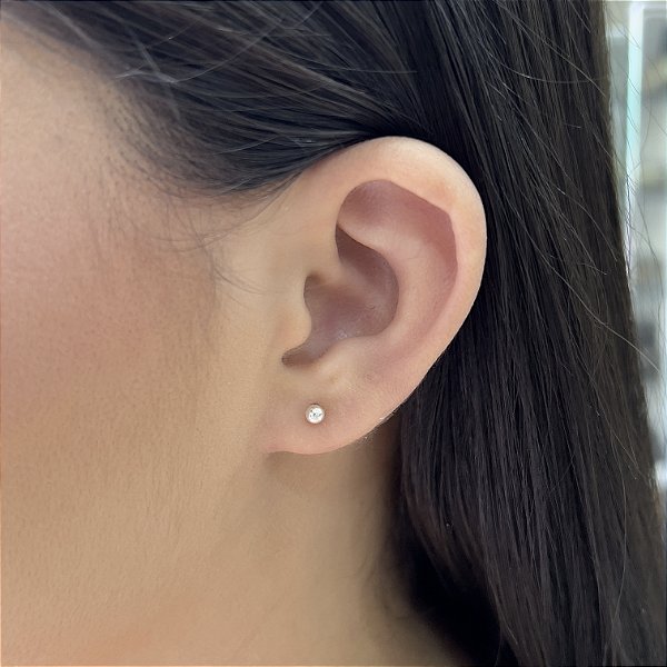 Brincos Bolinha 3mm Prata 925 - BPR765