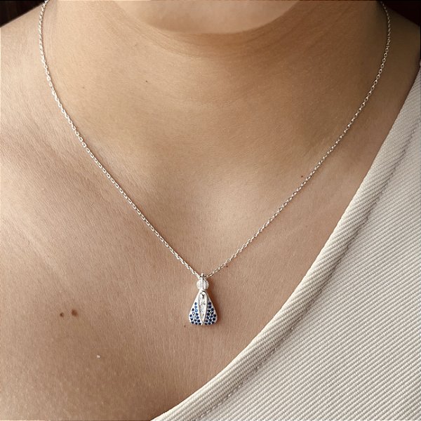 Gargantilha Nossa Senhora Aparecida Prata 925 - CPR731