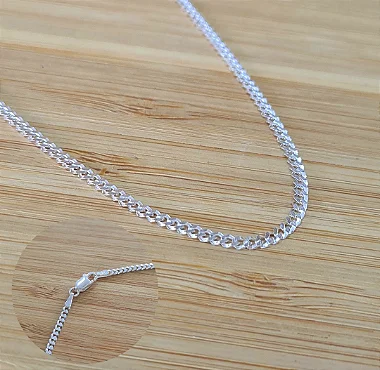 Corrente Masculina Grumet 2mm Prata 925 - CPR745