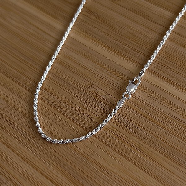Corrente Masculina Cordão Baiano 2mm Prata 925 - CPR749