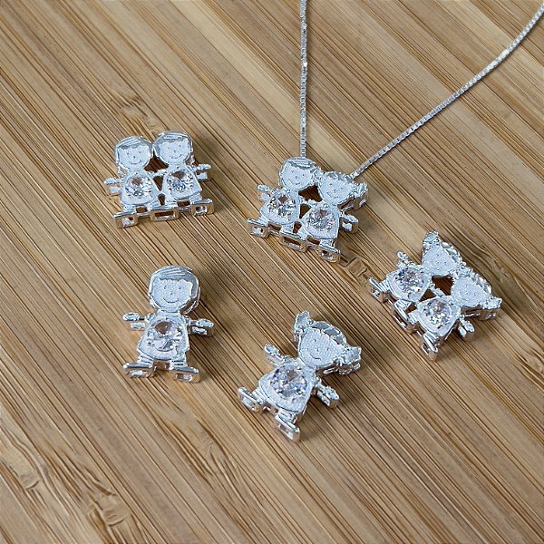 Gargantilha Filhos Prata 925 - CPR755