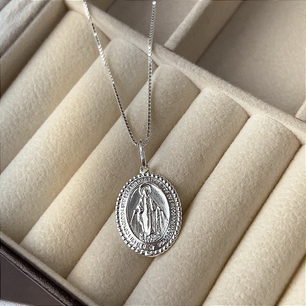 Gargantilha N.Sra das Graças Prata 925 - CPR788