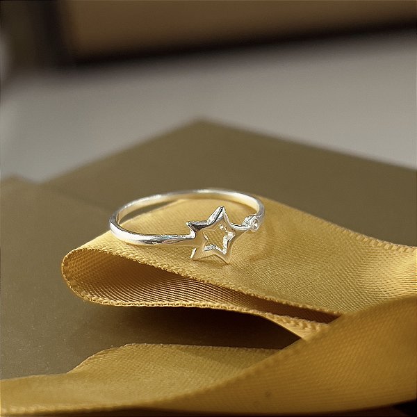 Anel Estrela Prata 925 - APR258
