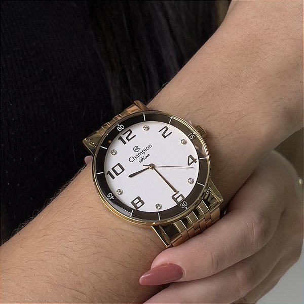 Relógio Champion Feminino Dourado - CN26671H
