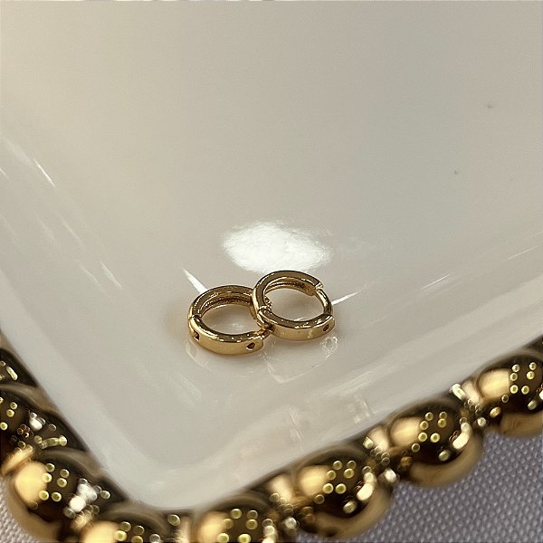Argolas Lisa Semijoias 18k - 9mm - MB1025
