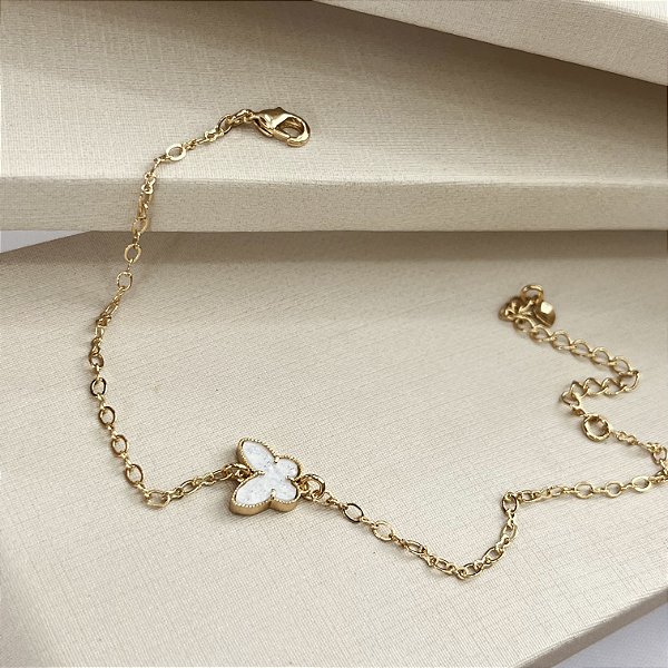 Pulseira Borboleta Semijoias 18k - 16cm+4cm extensor - MP734