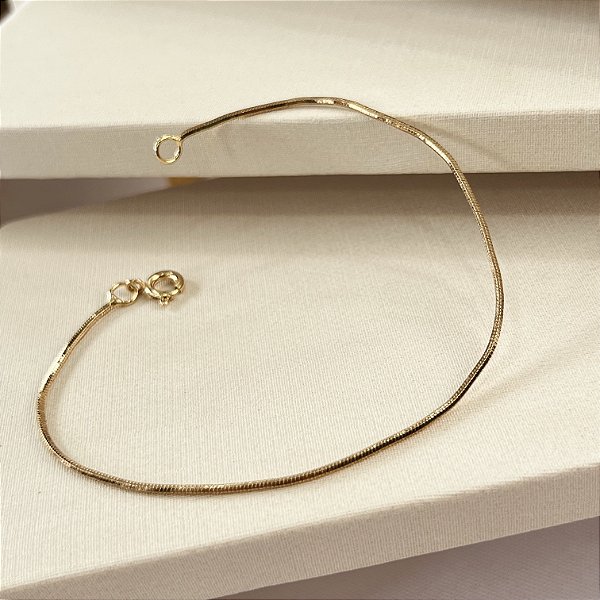 Pulseira Rabo de Rato Semijoias 18k - 18cm - MP776