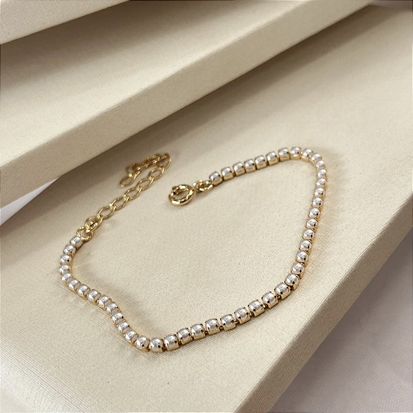 Pulseira de Pérolas Semijoias 18k - 18cm - MP705