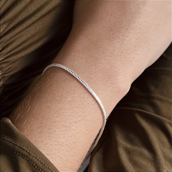 Pulseira Fio Quadrado Rígida Prata 925 - PPR551