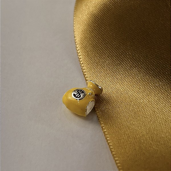 Berloque Separador Saquinho de Dinheiro Prata 925 - PDI154