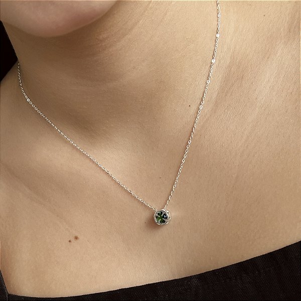 Gargantilha Trevo da Sorte Prata 925 - CPR848