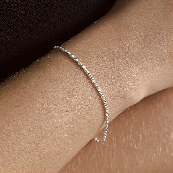 Pulseira Cordão Baiano Prata 925 - PPR582
