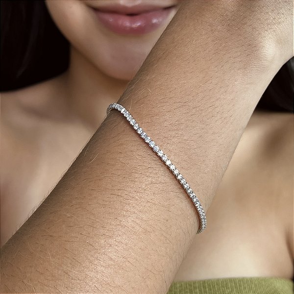 Pulseira Riviera Prata 925 com Ródio - PPR597
