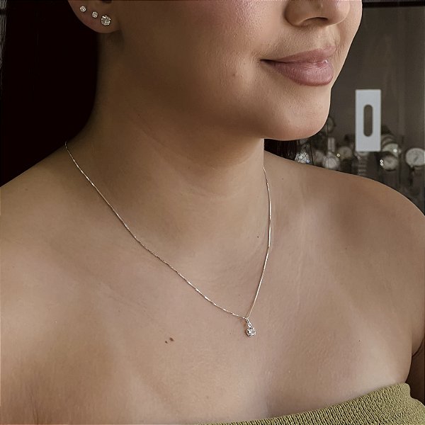 Conjunto Ponto de Luz Prata 925 - CJPR121