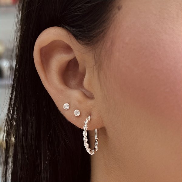 Argolas Torcida Prata 925 - BPR905