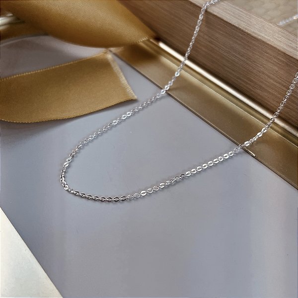 Corrente Cadeado Prata 925 - 60cm - CPR862