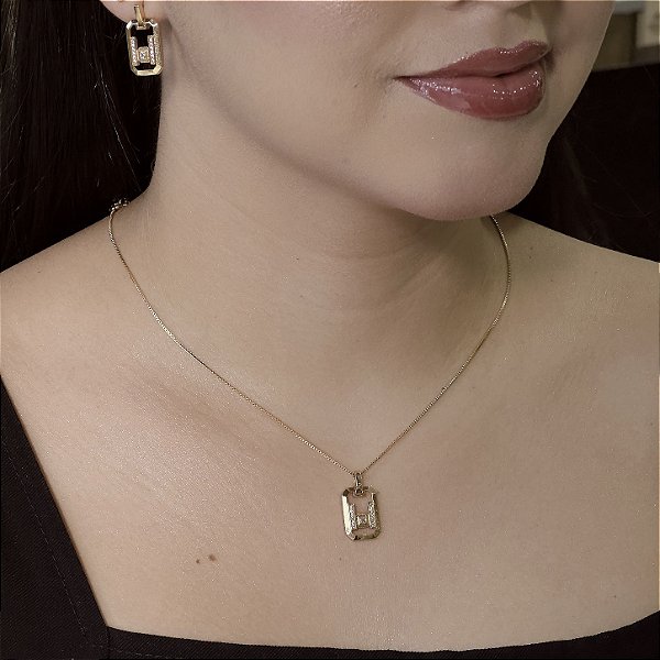 Conjunto Elo Imperial Semijoias18k - M6J03