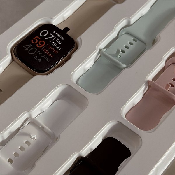 Relógio Smartwatch X-watch Prisma Troca Pulseira XSWUQPI011