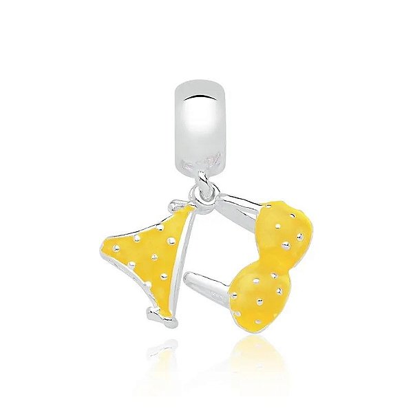 Berloque Biquíni Amarelo Prata 925 - PD09