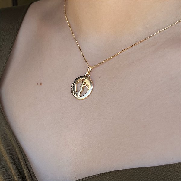 Gargantilha Mandala Amor Infinito Semijoia18K - Antialérgica - MC39