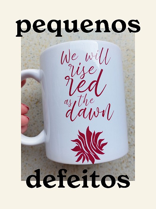 *PEQUENOS DEFEITOS* Caneca Rainha Vermelha