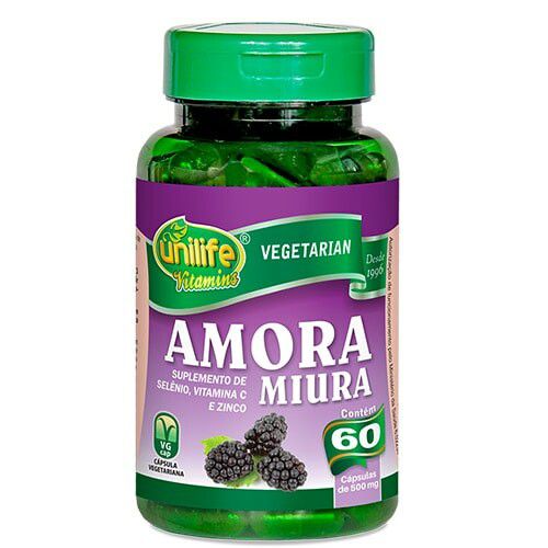 Amora Miura com vitaminas Unilife 60 cápsulas - Unilife