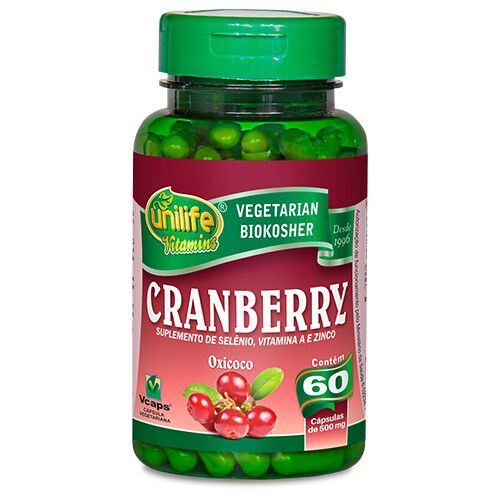 Cranberry (Oxicoco) Unilife - 60 cápsulas