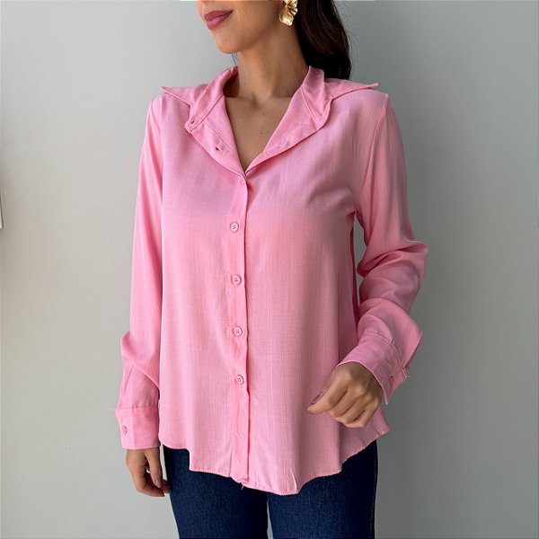 Camisa Feminina Rosa Eloá