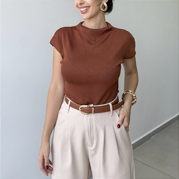 Blusa Modal Marcela Telha