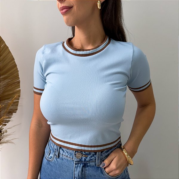 Blusa Manga Curta Mariana