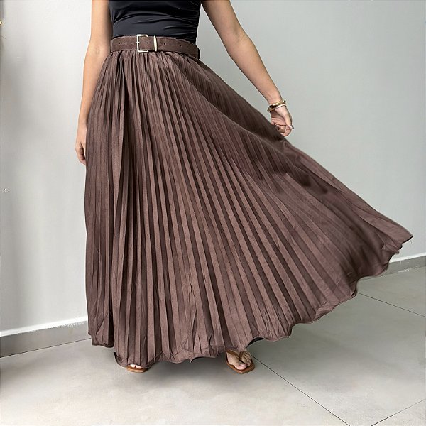 Saia Plissada Vanessa