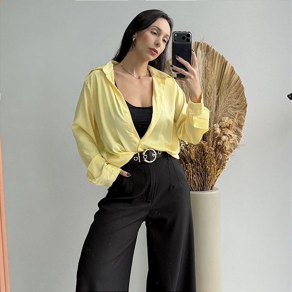 Camisa de Cetim Laís