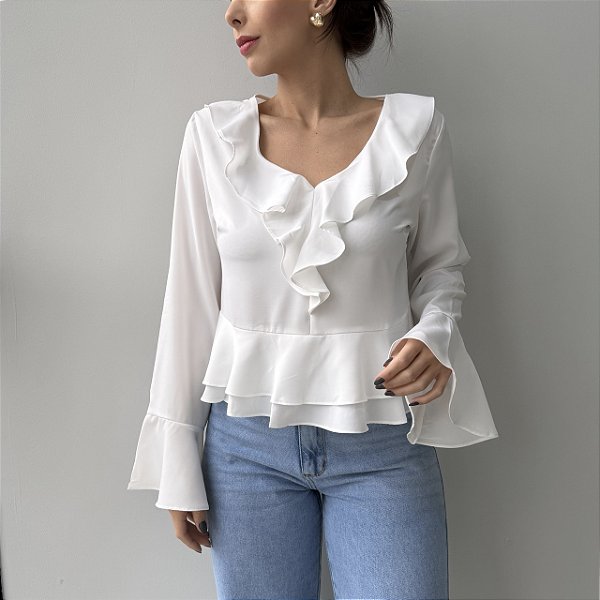 Blusa Alessandra Branca