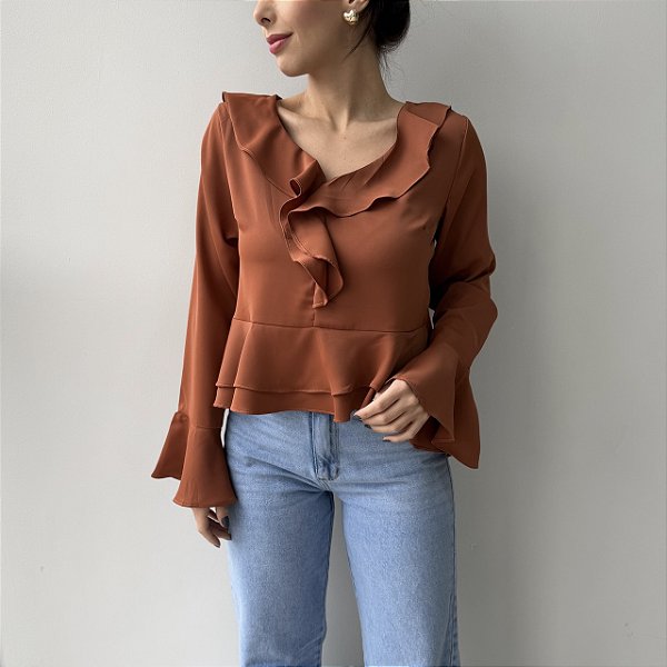 Blusa Alessandra Telha