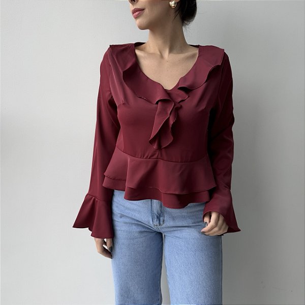 Blusa Alessandra Marsala