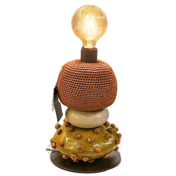 Luminária totem bolhas