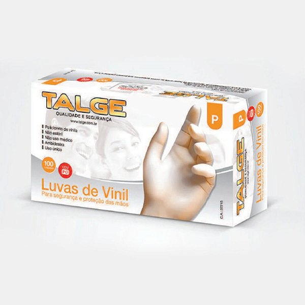 Luvas de Vinil Sem Pó Cx Master 500 pares