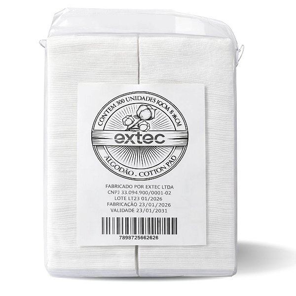 300Un Algodão Quadrado para Bebê Macio e Seguro Uso Diário