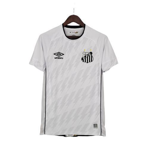 Camisa Santos I 21/22 s/nº Torcedor Umbro - Branco + Preto -  soccerecia.com.br