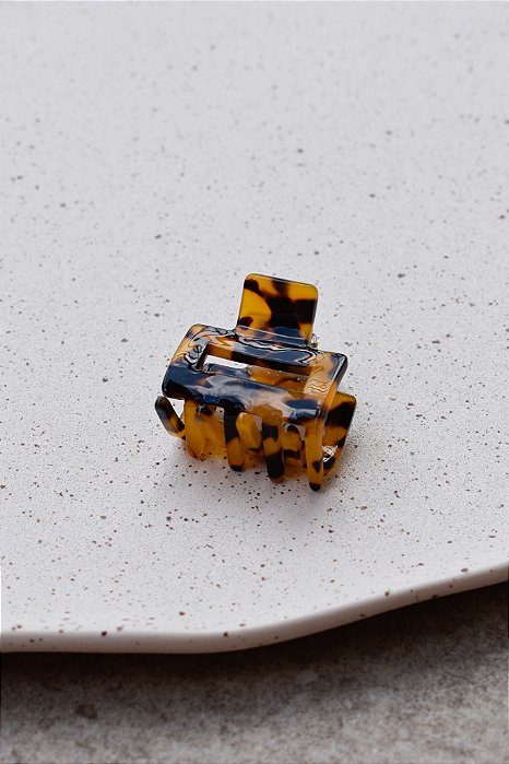 Piranha Mini Retangular Tartaruga Marrom
