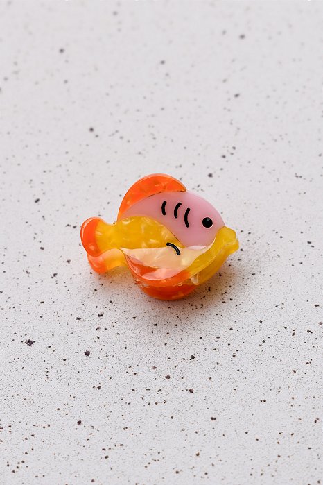Piranha Mini Peixe Amarelo e Rosa
