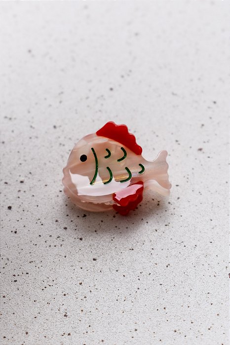 Piranha Mini Peixe Rosa e Vermelho