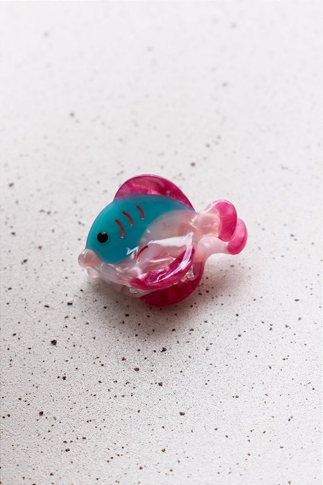 Piranha Mini Peixe Rosa e Azul
