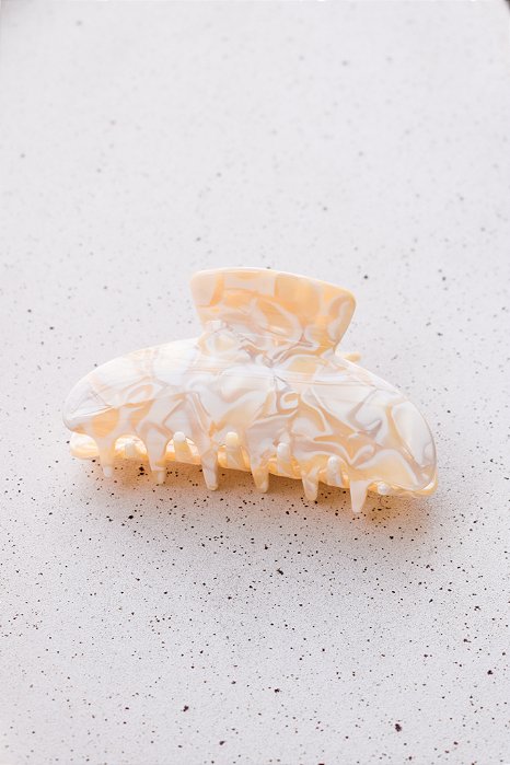 Piranha Meia Lua Marmorizada Off White