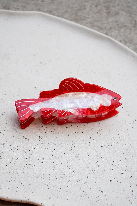 Piranha Peixe Tricolor Vermelho