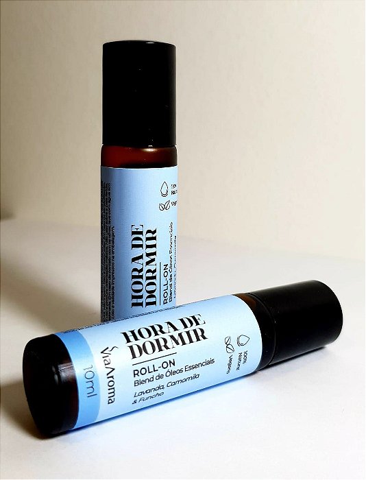 Sinergia HORA DE DORMIR - Blend de óleos essenciais (Lavanda, Camomila e Funcho) Via Aroma Roll-on