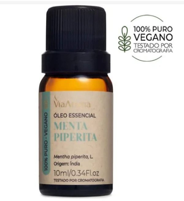 Óleo essencial Hortelã Pimenta (Menta Piperita) Via Aroma 10ml