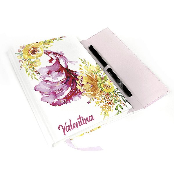 Caderno Personalizado Peixe com Ímã A5