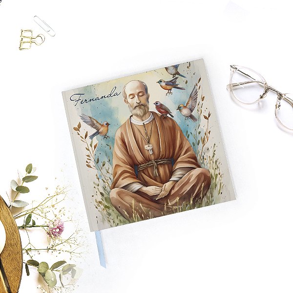 Caderno Quadrado Personalizado São Francisco 20x20 - Sem Pauta