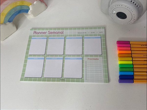 Planner Semanal Verde